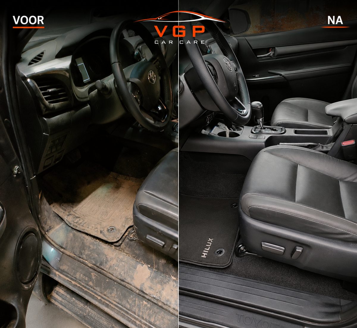Voor en na — Interieur